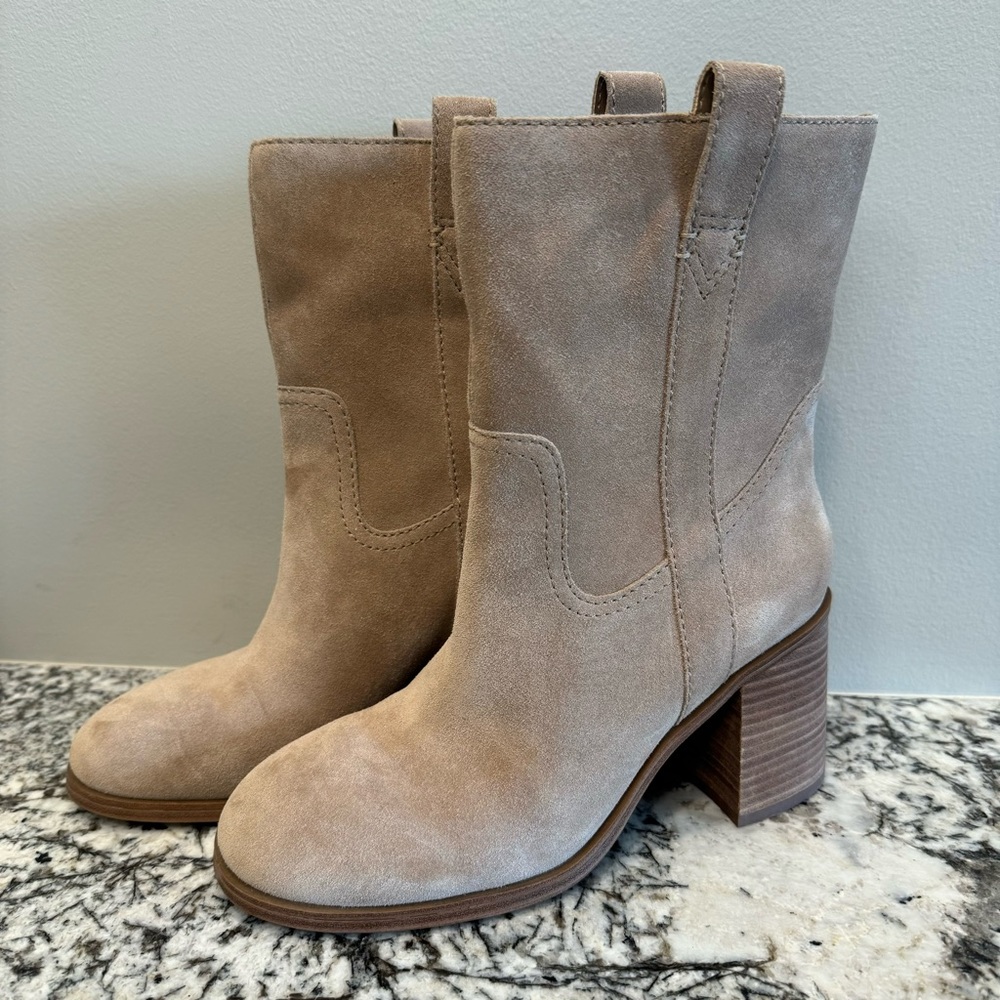 LIKE NEW. Sole Society Tan Heeled Boots